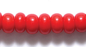 1SB142: CZ Seed Bead Opaque LT Red 1/0 18STR