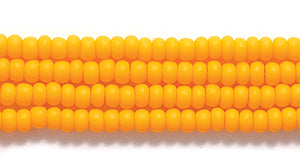 11SB132-M: CZ Seed Bead Op LT Orange Matte 11/0 6HK