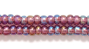 8SB598-T: CZ Seed Bead TR Amethyst AB 8/0 3HK