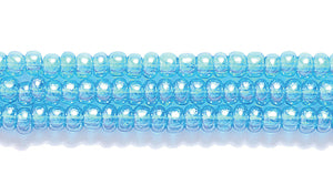 11SB366-T: CZ Seed Bead Sfinx TR DK Aqua 11/0 6HK