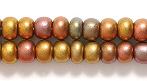 6SB955-AB: CZ Seed Bead Silk Bronze AB 6/0 36STR