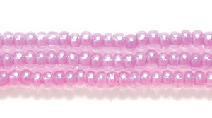 10SB798: CZ Seed Bead Colorlined DK Amethyst 10/0 5HK