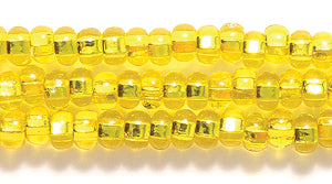 8SB422: CZ Seed Bead Silver Lined Yellow 8/0 3HK