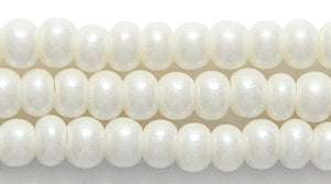 6SB616: CZ Seed Bead Pearl Cream 6/0 36STR