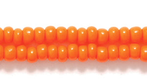 8SB134: CZ Seed Bead Opaque Orange 8/0 6HK