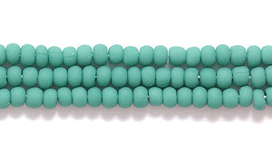 11SB186-M: CZ Seed Bead Op DK Green Matte 11/0 6HK