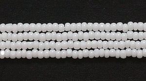 13SB112-C: CZ Seed Bead Charlotte True Cut White 13/0 18HK