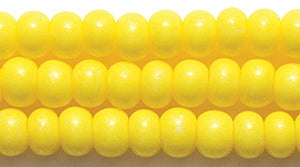 6SB122-IT: CZ Seed Bead Intensive Opaque Yellow 6/0 36STR