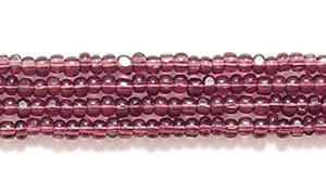 13SB298-C: CZ Seed Bead Charlotte Cut TR Amethyst 13/0 18HK