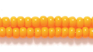 8SB132: CZ Seed Bead Opaque LT Orange 8/0 6HK