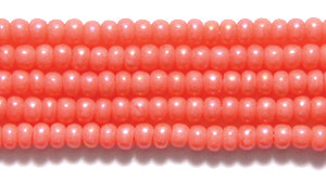 11SB6536: CZ Seed Bead Sol Gel Coral AB 11/0 6HK