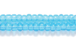 8SB264: CZ Seed Bead Aqua 8/0 6HK