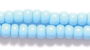 6SB161: CZ Seed Bead Op Pale Turquoise Blue 6/0 36STR