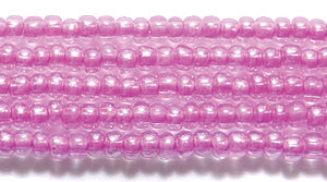 10SB794: CZ Seed Bead Colorlined DK Pink 10/0 5HK