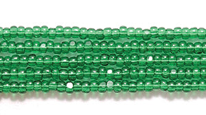 13SB284-C: CZ Charlotte Christmas Green 13/0 18HK