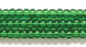 8SB283: CZ Seed Bead TR MED Green 8/0 6HK