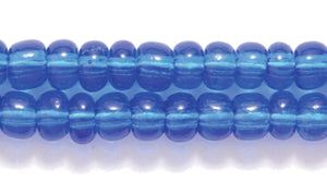 6SB275: CZ Seed Bead TR DK Sapphire 6/0 36STR