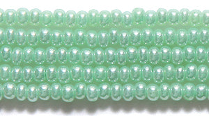 10SB684: CZ Seed Bead Pearl Green 10/0 5HK