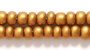 6SB954-ME: CZ Seed Bead Silk DK Gold 6/0 36STR