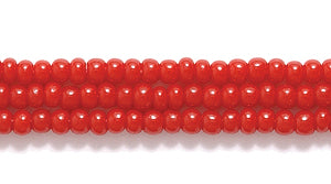 11SB146: CZ Seed Bead Op DK Red 11/0 6HK