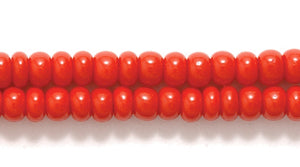 8SB144: CZ Seed Bead Opaque Red 8/0 3HK