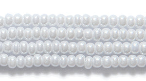 10SB312: CZ Seed Bead Sfinx White 10/0 5HK