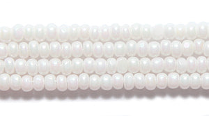 11SB512-C: CZ Seed Bead True Cut White AB 11/0 6HK