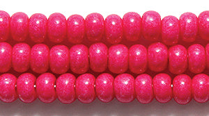 6SB194-IT: CZ Seed Bead Intensive Opaque DK Pink 6/0 36STR