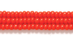 10SB142: CZ Seed Bead Opaque LT Red 10/0 5HK