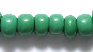 1SB181: CZ Seed Bead Opaque MED Green 1/0 18STR