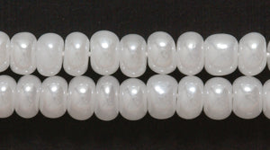 6SB612: CZ Seed Bead Pearl White 6/0 36STR