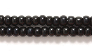 8SB109: CZ Seed Bead Opaque Black 8/0 3HK