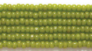 11SB183-OC: CZ Seed Bead True Cut Op Olive Green 11/0 6HK