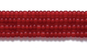 11SB244-M: CZ Seed Bead TR Ruby Matte 11/0 6HK