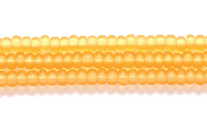 11SB254-M: CZ Seed Bead TR Topaz Matte 11/0 6HK