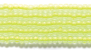 10SB723-N: CZ Seed Bead Neon Lined Yellow 10/0 Uv Reactive 5HK