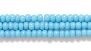 10SB164: CZ Seed Bead Opaque Turquoise Blue 10/0 5HK