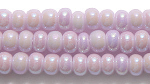 6SB591: CZ Seed Bead Petal Pink Pale AB 6/0 36STR