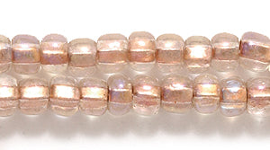 6SB7512: CZ Seed Bead Copper Lined Crystal AB 6/0 36STR