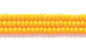 11SB132: CZ Seed Bead Op LT Orange 11/0 6HK