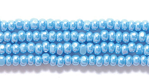 11SB365-C: CZ Seed Bead True Cut Sfinx DK Turquoise Blue 11/0 6HK