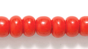 1SB144: CZ Seed Bead Opaque LT Red 1/0 18STR