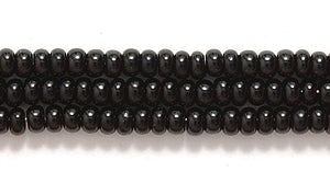 10SB109: CZ Seed Bead Opaque Black 10/0 5HK