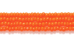 13SB132-C: CZ Seed Bead Charlotte LT Orange 13/0 18HK