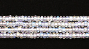 13SB512-TC: CZ Seed Bead Charlotte Cut Deep Crystal AB 13/0 18HK