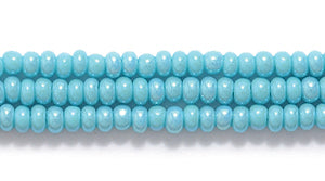 11SB585: CZ Seed Bead Turquoise Green AB 11/0 6HK