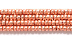 11SB856: CZ Seed Bead Copper Full Coated 11/0 6HK