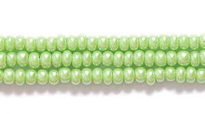 11SB380: CZ Seed Bead Sfinx Pale Lime Green 11/0 6HK