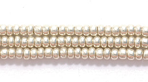 11SB812: CZ Seed Bead Metallic Silver 11/0 6HK