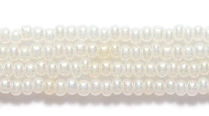 11SB614: CZ Seed Bead Pearl Off White 11/0 6HK